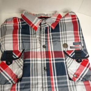 Hand crafted Parish button down shirt. Size 5XL